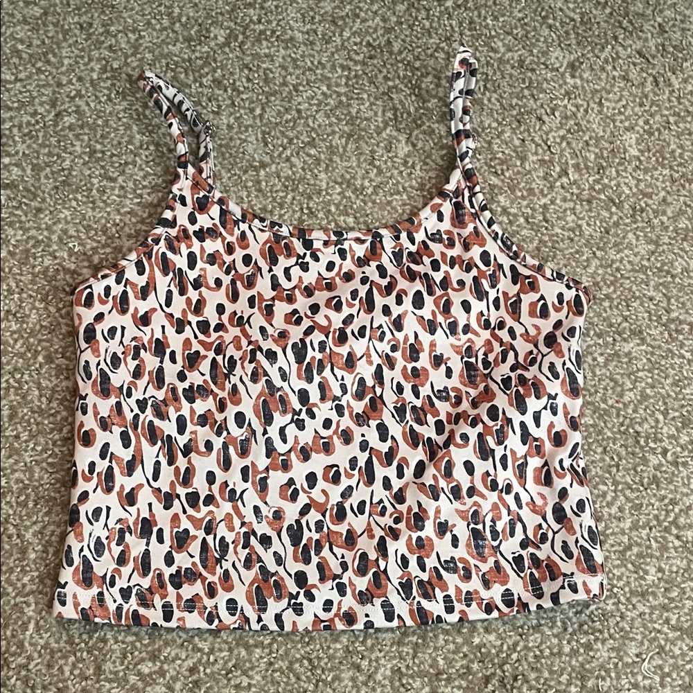 Anthropologie Daily Practice Printed Spaghetti Strap Top